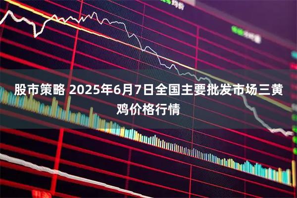 股市策略 2025年6月7日全国主要批发市场三黄鸡价格行情